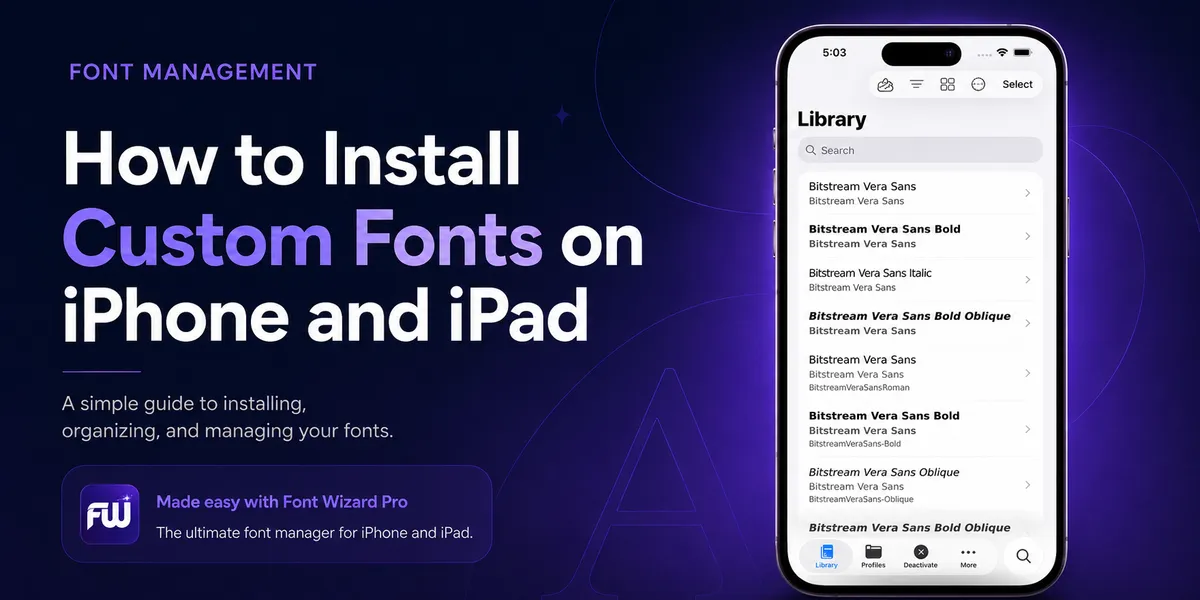 How to Install Custom Fonts on iPhone and iPad