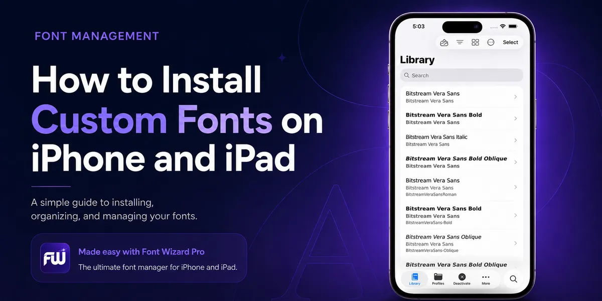 How to Install Custom Fonts on iPhone and iPad