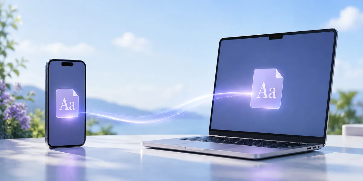 How to Transfer Fonts from iPhone or iPad to Mac